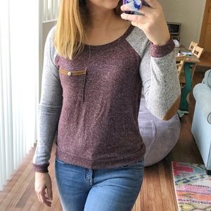 Stitch Fix Elbow Patch Top
